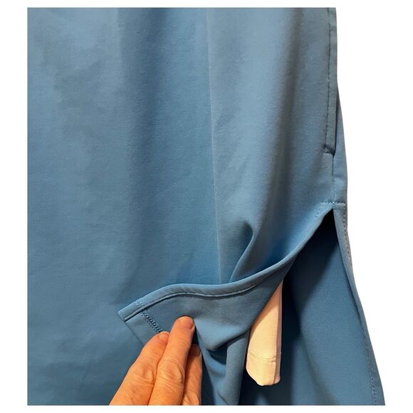 Izod COOL FX MEDIUM Baby Blue Athletic Skort Golf Tennis Knit Polyester Logo - Picture 5 of 10